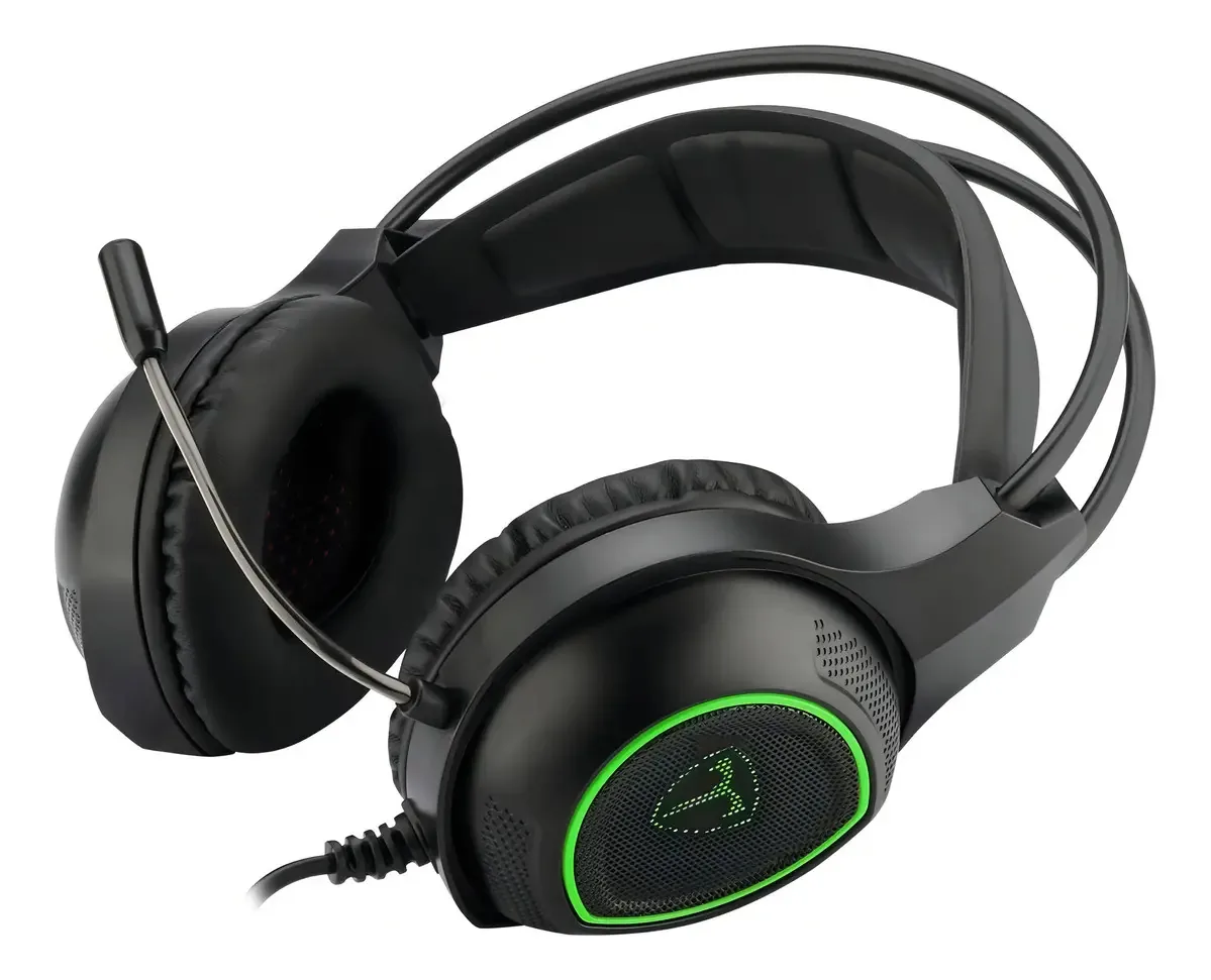 Headset Gamer T-dagger Atlas Drivers 40mm Pto verde T-rgh201