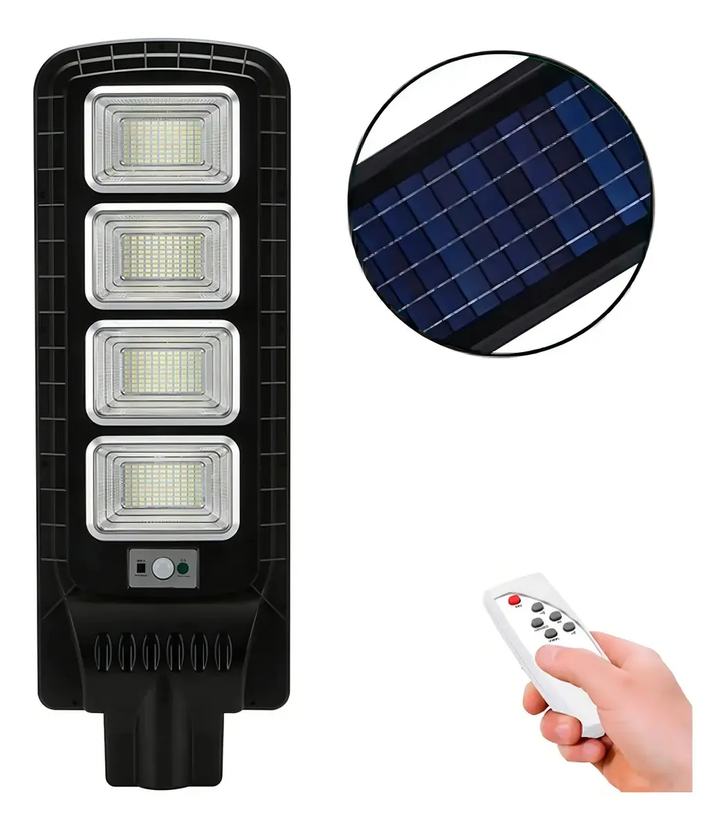 Controle e suporte de lâmpadas LED para iluminação solar de rua de 300w