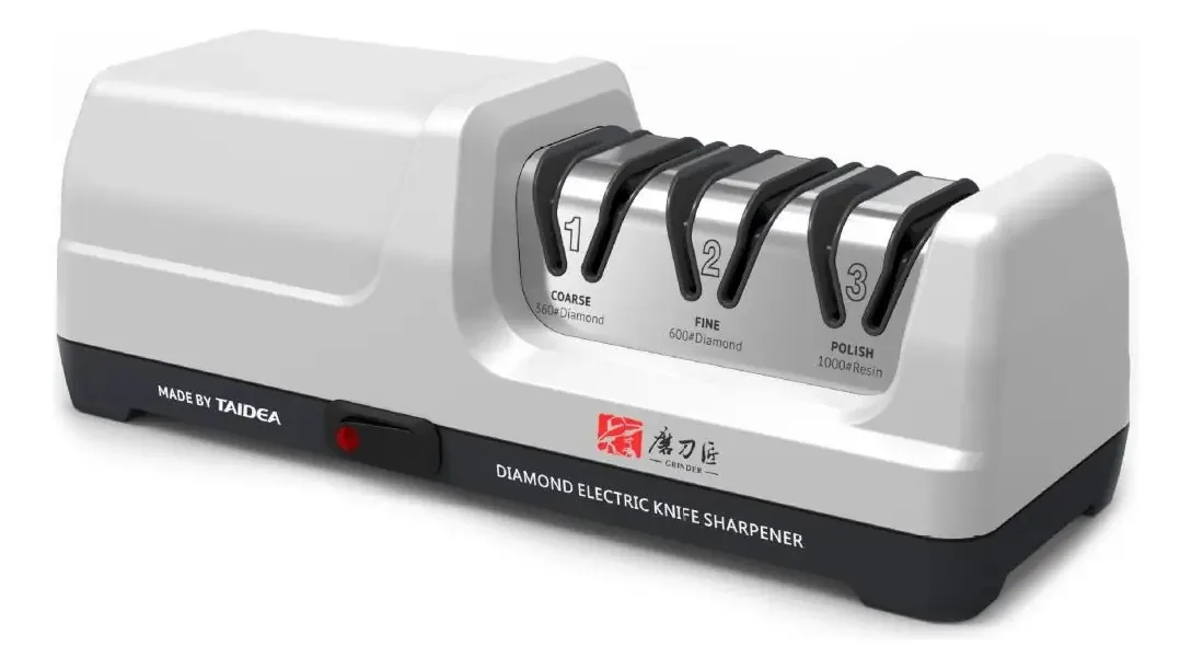 Afiador Elétrico 220v Diamantado Triplo Taidea Tg2202 220v Branco