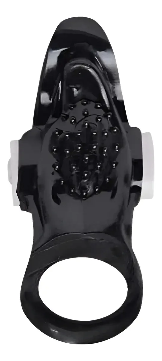 Anel Vibrador Vibration Ring Vipmix Cor Preto