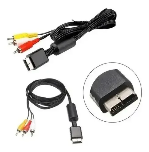 Cabo de áudio e vídeo de 1,5 m para Playstation 1 2 3 Ps2 Ps3