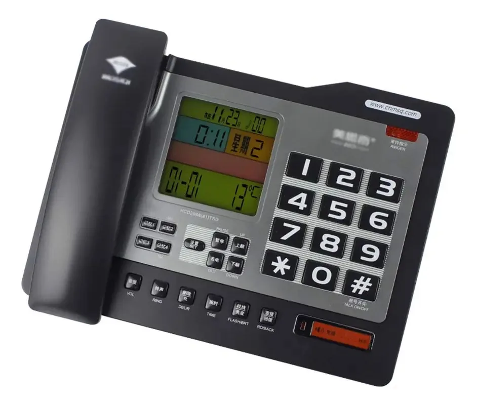Telefone Fixo para Idosos/Telefone de Escritório com Fio/Identificador de Chamadas (cor: A)
