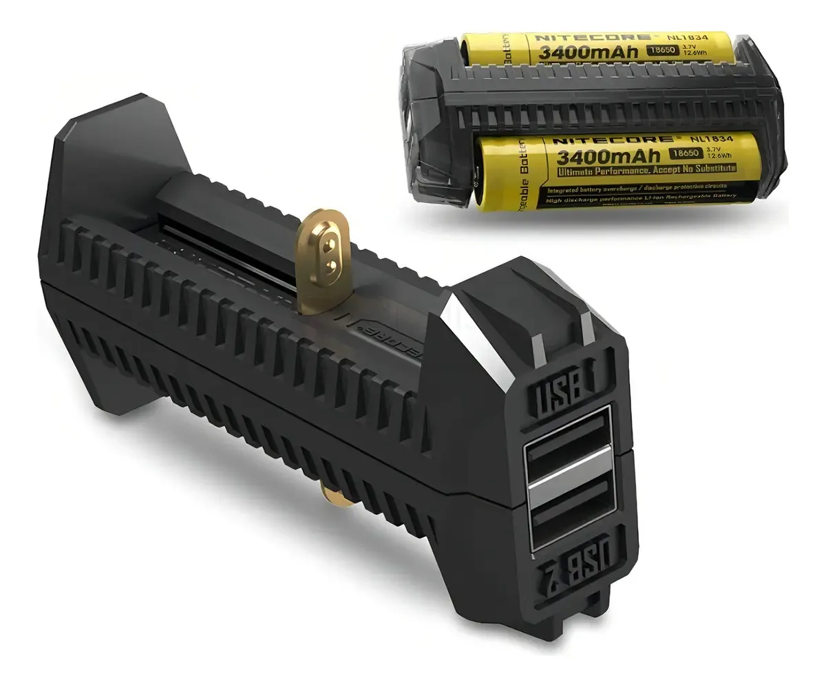 Carregador Para Baterias De Lítio Nitecore F2