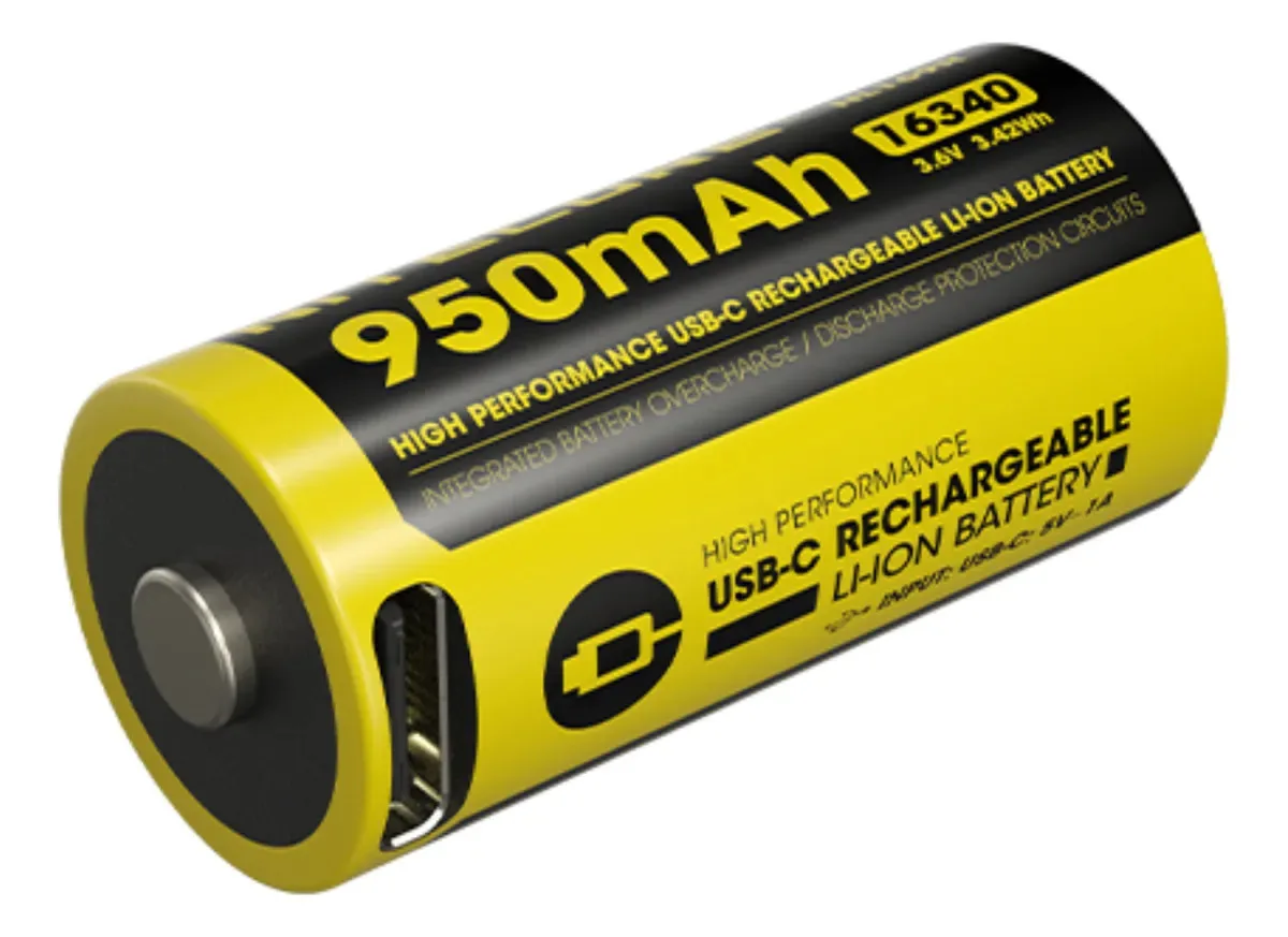 Bateria Pilha Recarregável Nitecore Nl169r 950mah Lítio