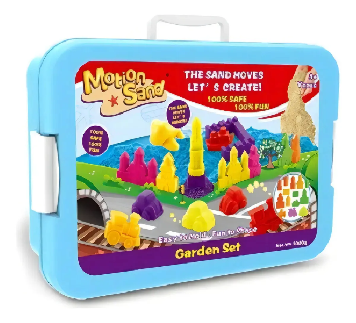 Conjunto de jardim Motion Sand Deluxe Deluxe 1000g Color Magic Sand
