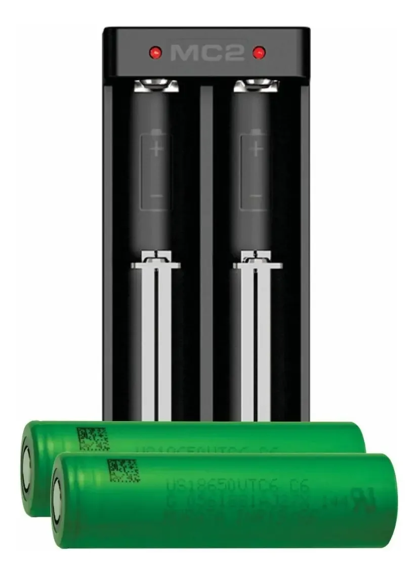 2 baterias Sony Vtc 6 3000mah 15a 18650 com carregador Xtar