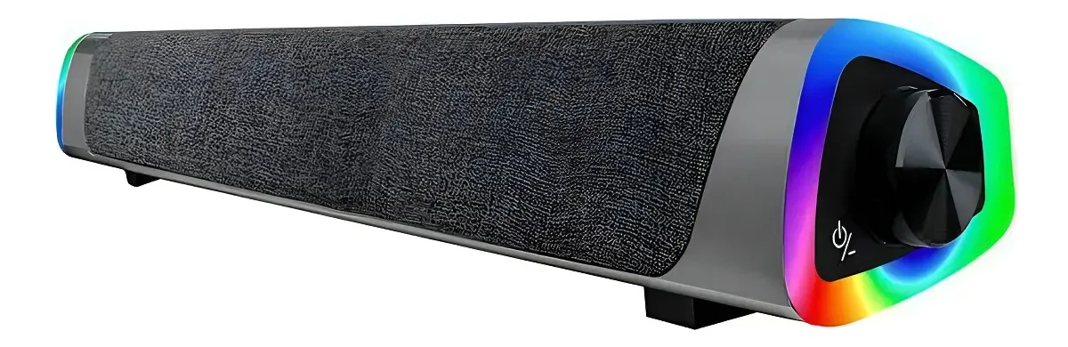 Caixa de Som Gamer Bluetooth Goldenultra GT-X990 com LED e Subwoofer