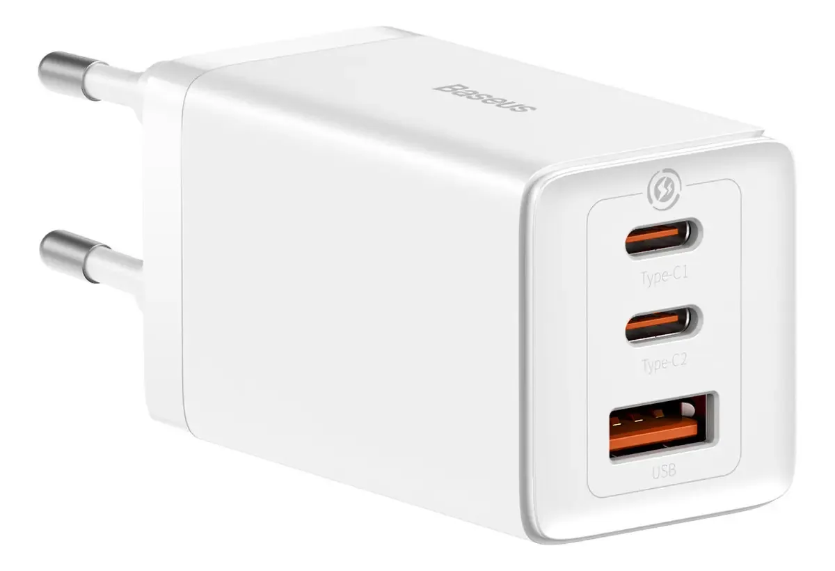 Carregador Rápido De Parede Baseus Gan 2 Pro 65w + Cabo 100w
