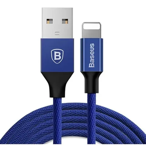 Cabo Carregamento Dados Baseus Yiven Lightning 2amp iPhone Cor Azul