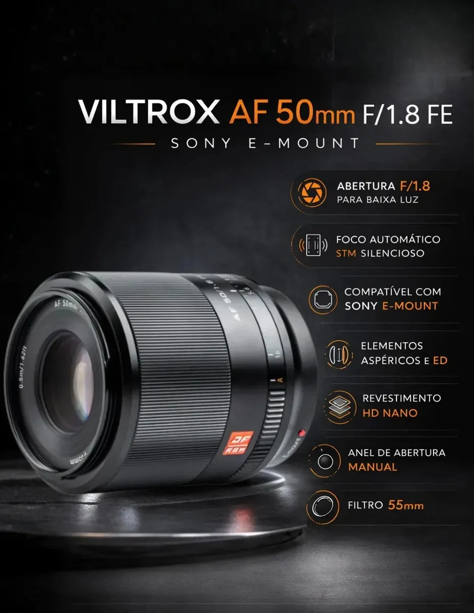 Lente Viltrox 50mm F/1.8 Para Sony