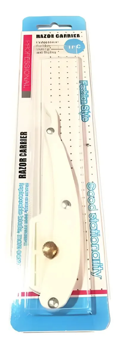 Faca de plástico branca para cabeleireiro profissional