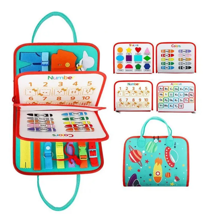 Bolsa Pasta Infantil Montessori Pedagógica - Verde