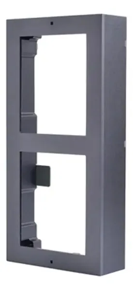 Estrutura para 2 módulos externos Hikvision - Electrocom - Cor prata