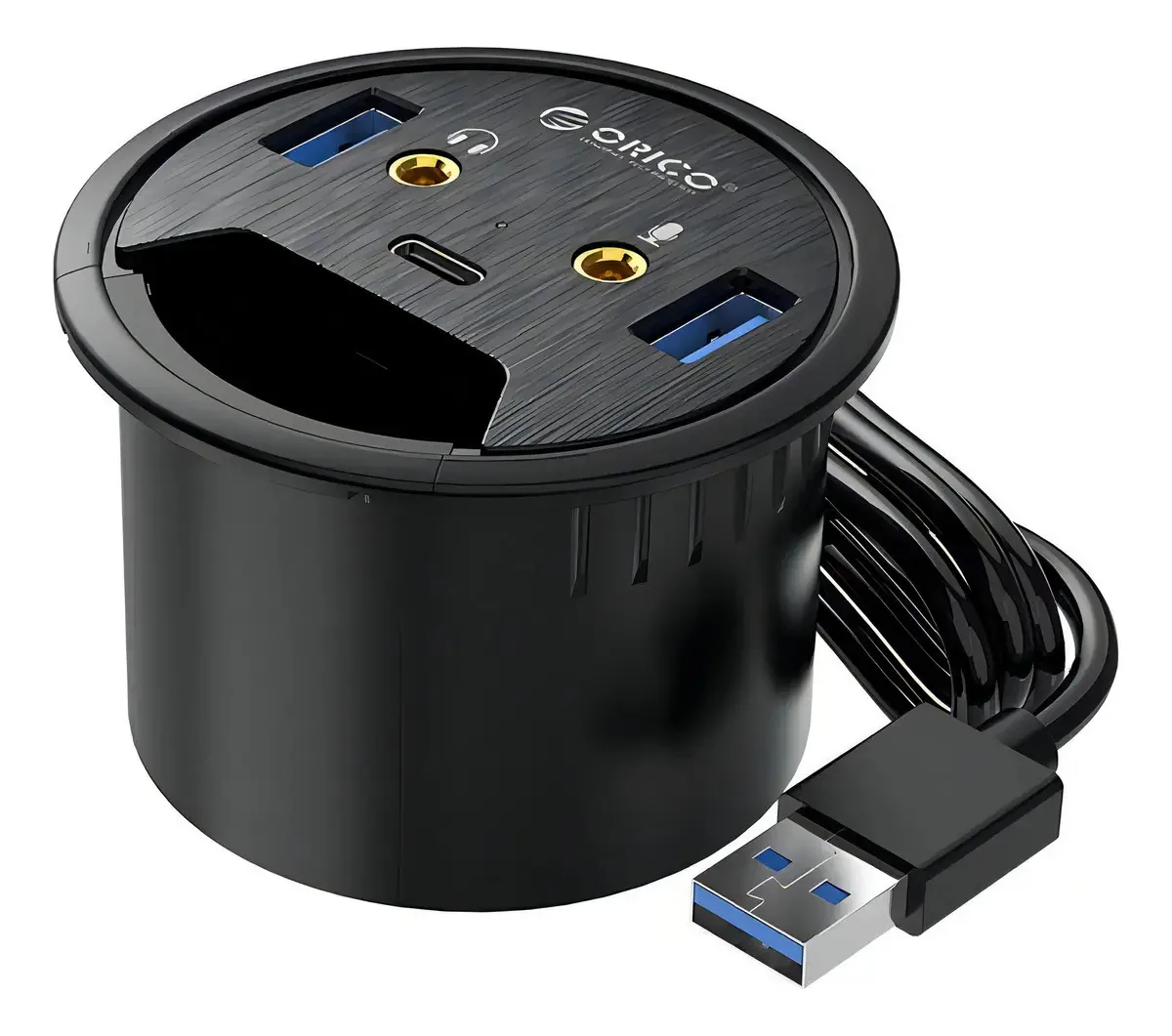 Hub 3.0 Multifuncional Pc Desk Mesa Grommet Desk-2u1c Orico