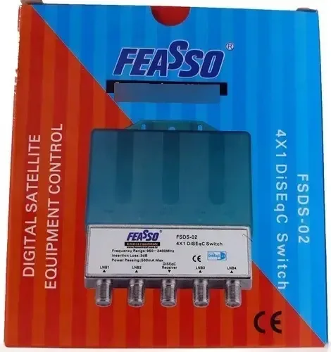 Chave Diseqc 4x1 Fsds-02 Digital Satélite 110