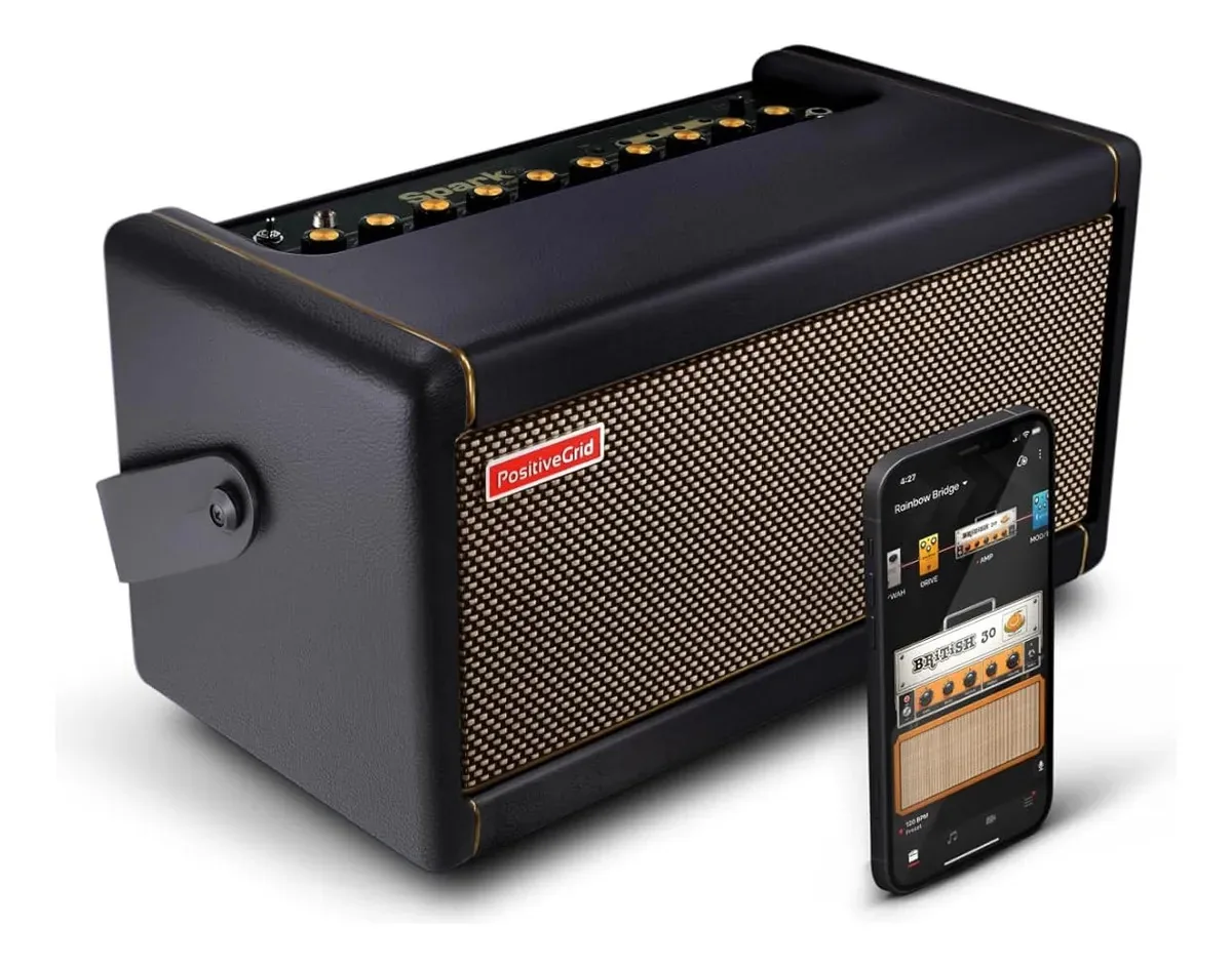 Amplificador de guitarra de 40w com aplicativo e efeitos integrados