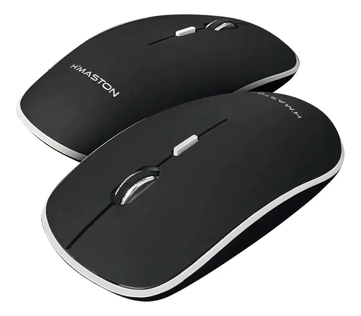 Mouse Wireless S Fio Dpis E-1600 Hmaston, Preto E Cinza
