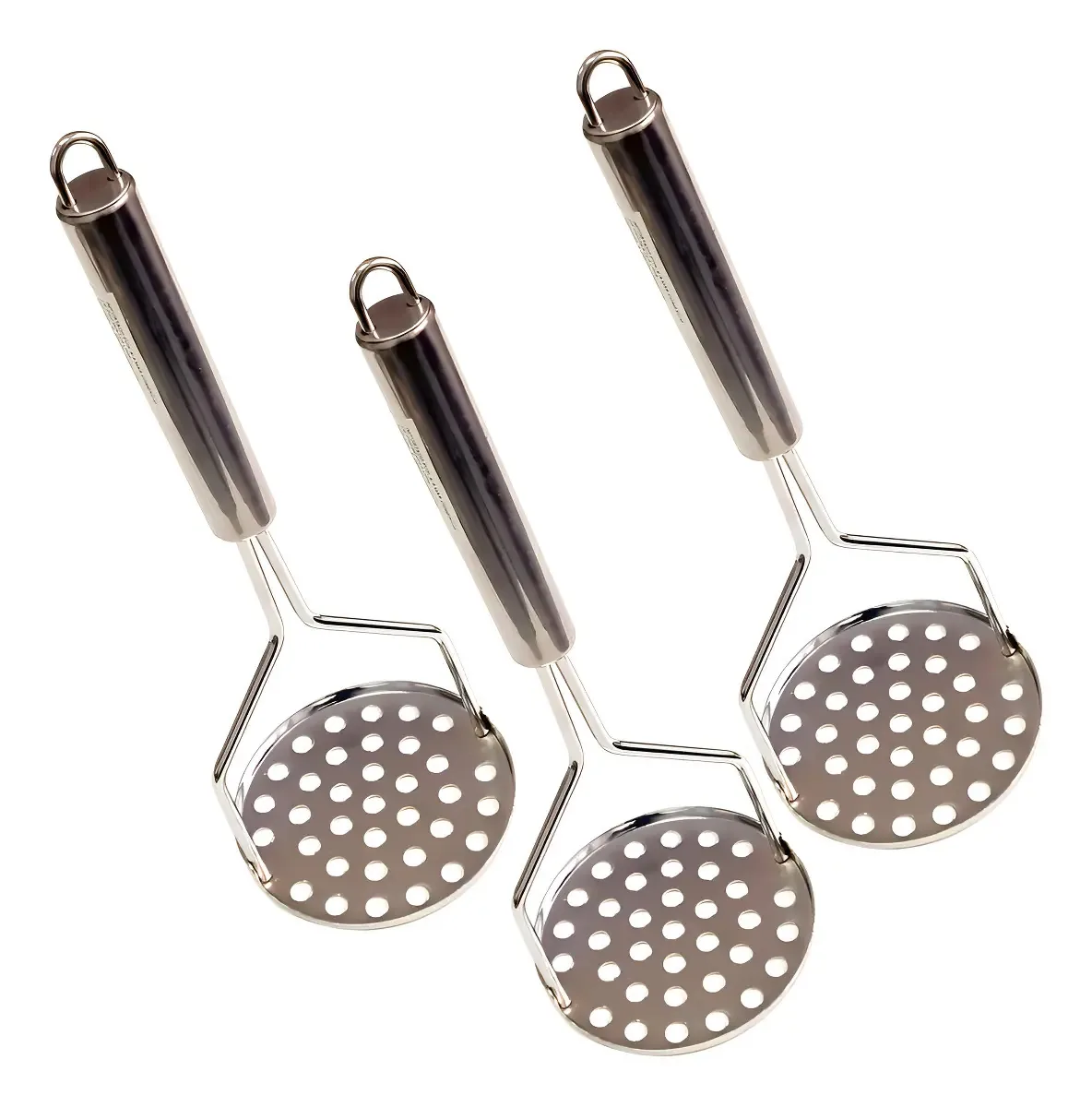 Amassador Ergonômico Aço Inox para Batatas Kit 3 Peças Navy Home
