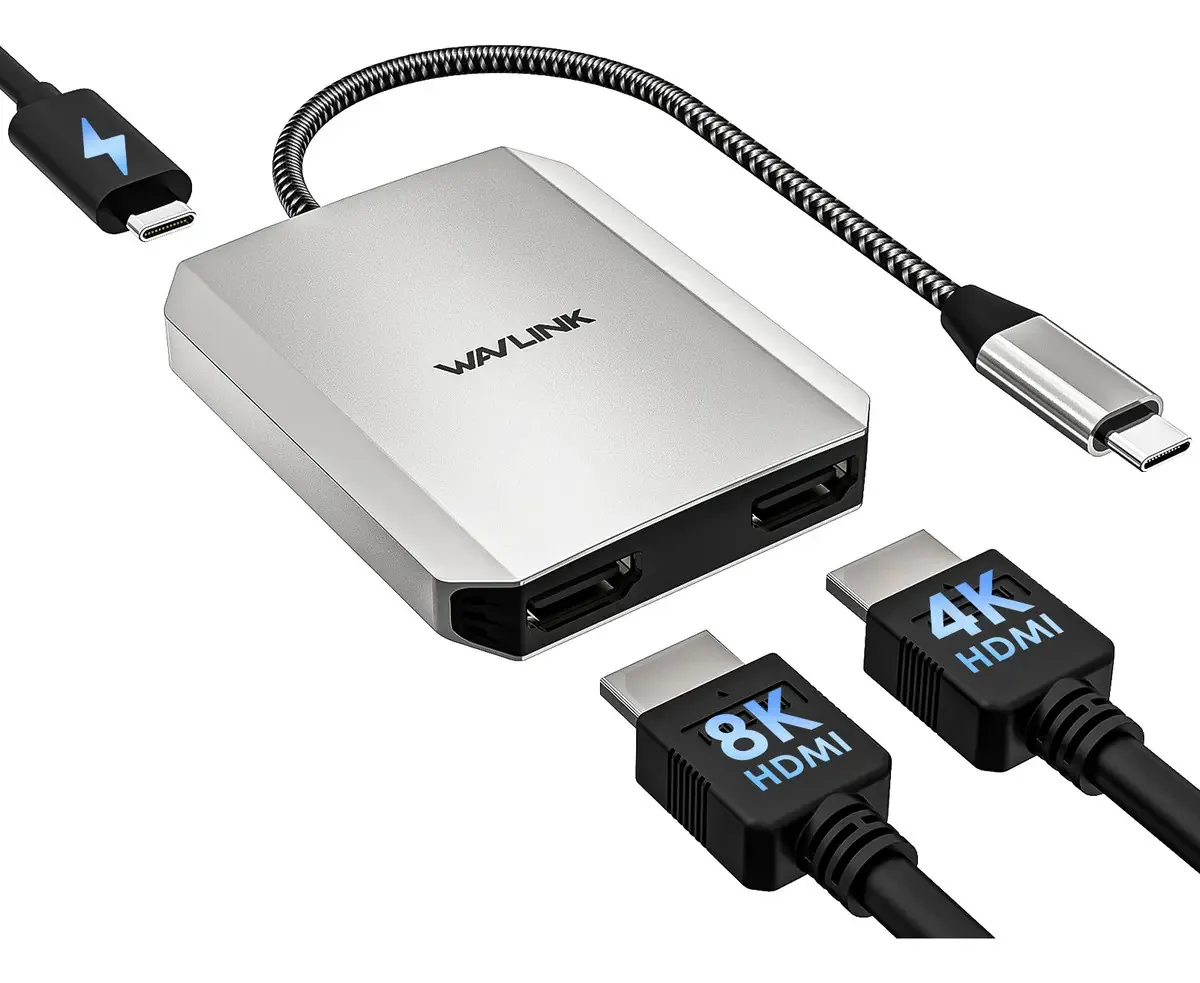 Hub USB Wavlink WL-UMD320 prateado