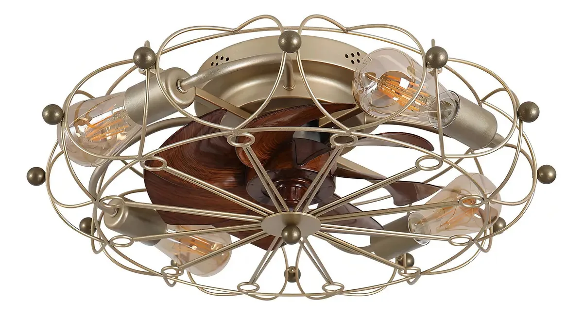 Ventiladores de teto enjaulados Tzou de 20 polegadas com Luc