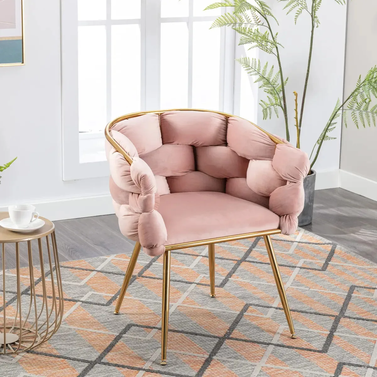 Cadeira de sofá decorativa de luxo Tzou, cadeiras estofadas