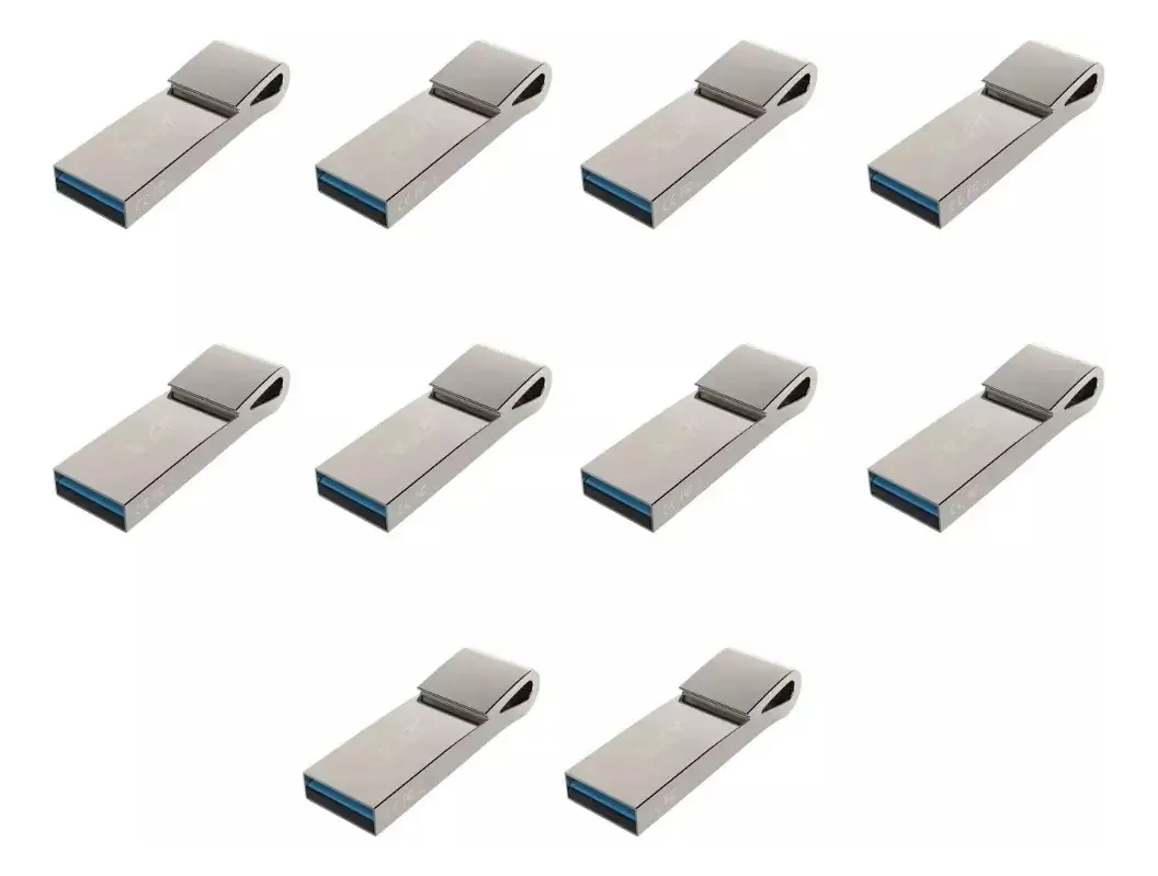 Pacote 5 Flash Drive Metálico Acer Uf200 de 32 GB, cor prateada