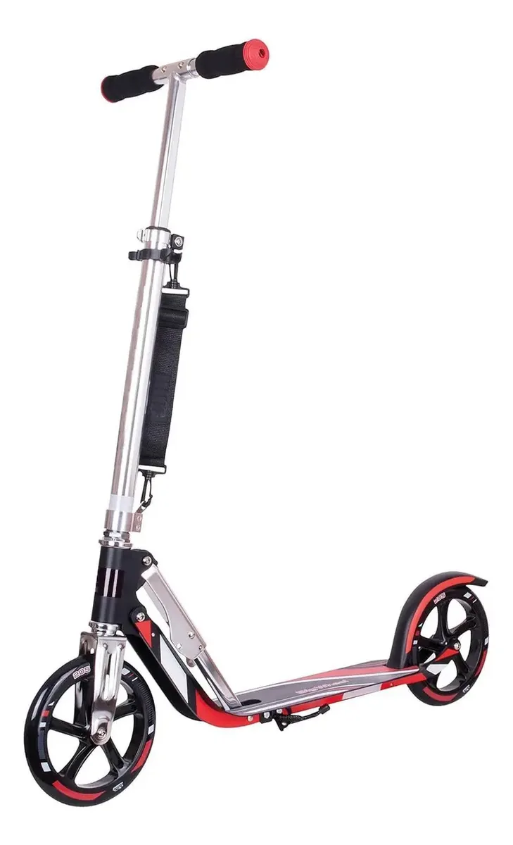 Scooter Hudora com rodas grandes, estrutura de alumínio leve