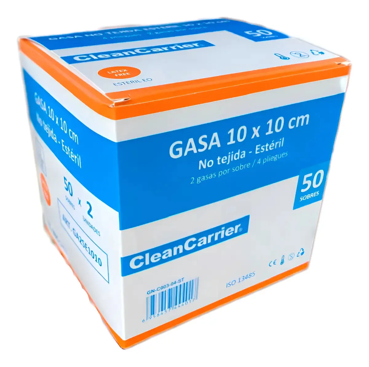 Compressa Estéril de Gaze Não Tecido 10×10, (50 Unidades) Branco