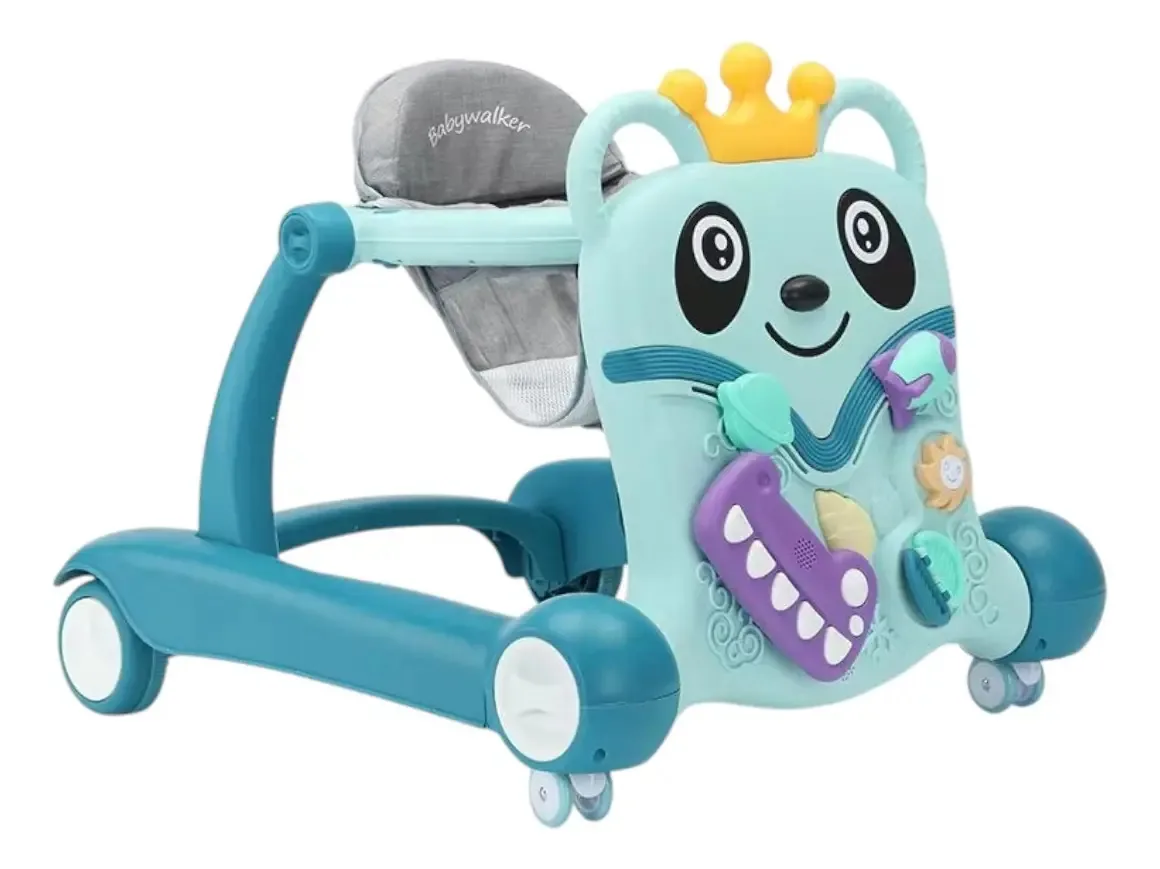 Andador de bebê interativo Aeiou A021 azul