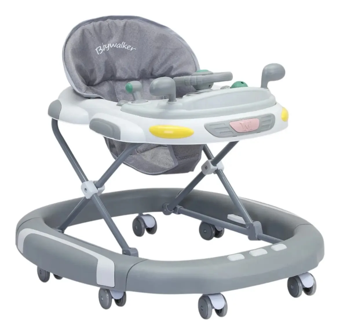 Andador de bebê cinza versátil Aeiou A022