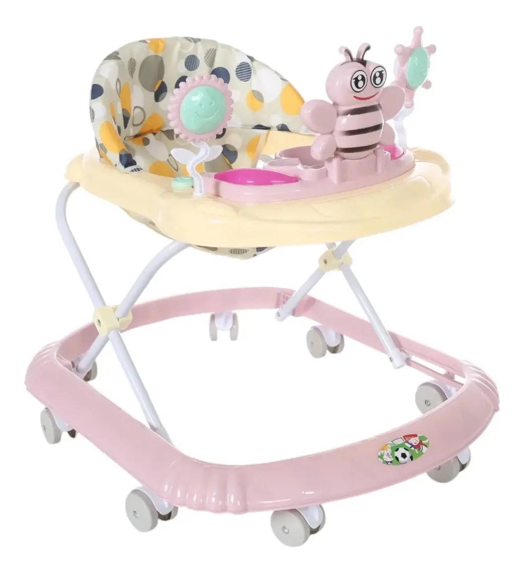 Aeiou A023 Baby Walker - Rodas giratórias rosa
