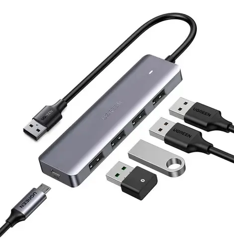 Conversor de hub Ugreen de 4 portas USB 3.0 Usb Charging