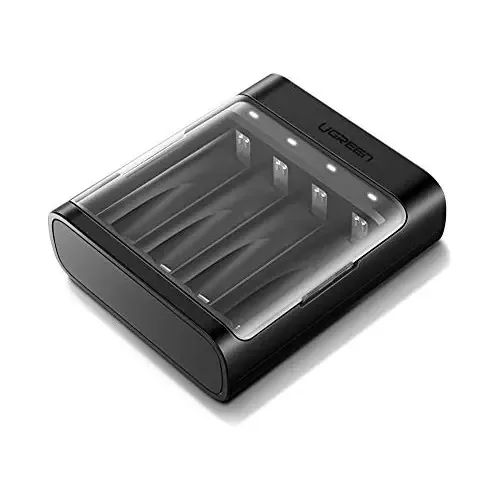 Carregador de bateria Ni-MH Carregador de bateria recarregável Carregador de bateria para Aa Aaa 300ma 600ma com cabo USB Mirco