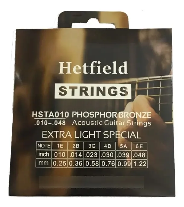 Corda de guitarra acústica Hsta010 Hetfield
