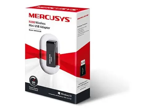 Adapt Mercusys Mini Usb Wless Mw300um N300 Usb 2.