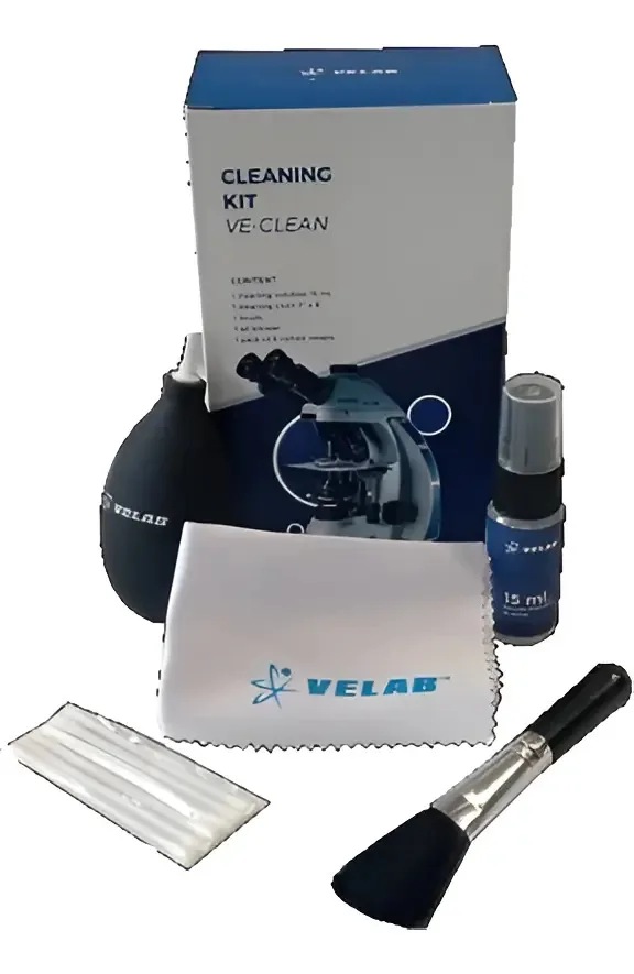Kit de limpeza e manutenção para microscópio VE-clean - preto