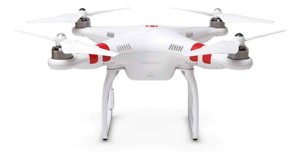 Drone DJI Phantom 1 white e red 2.4GHz 1 bateria