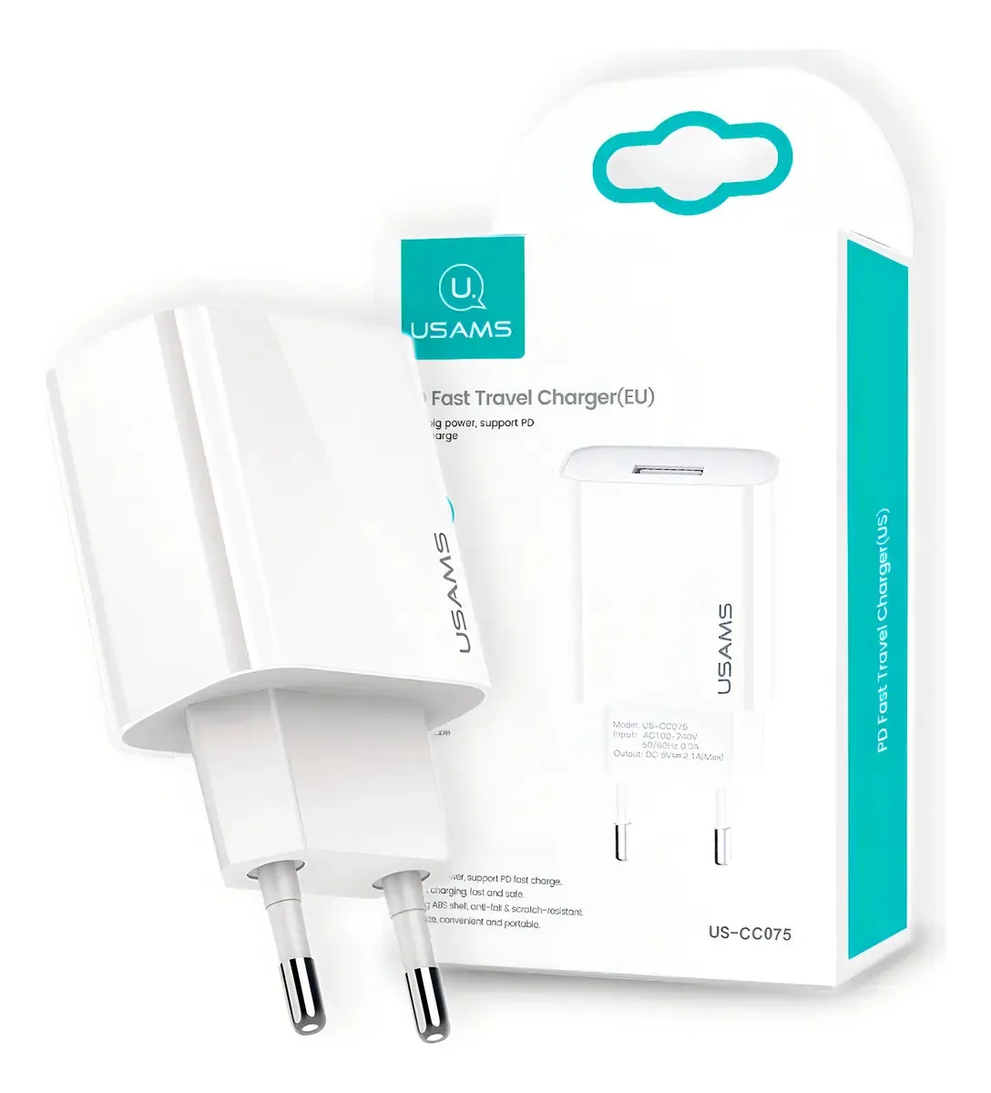 Carregador Adaptador Energia Celular De Parede 2.1a Usb Branco