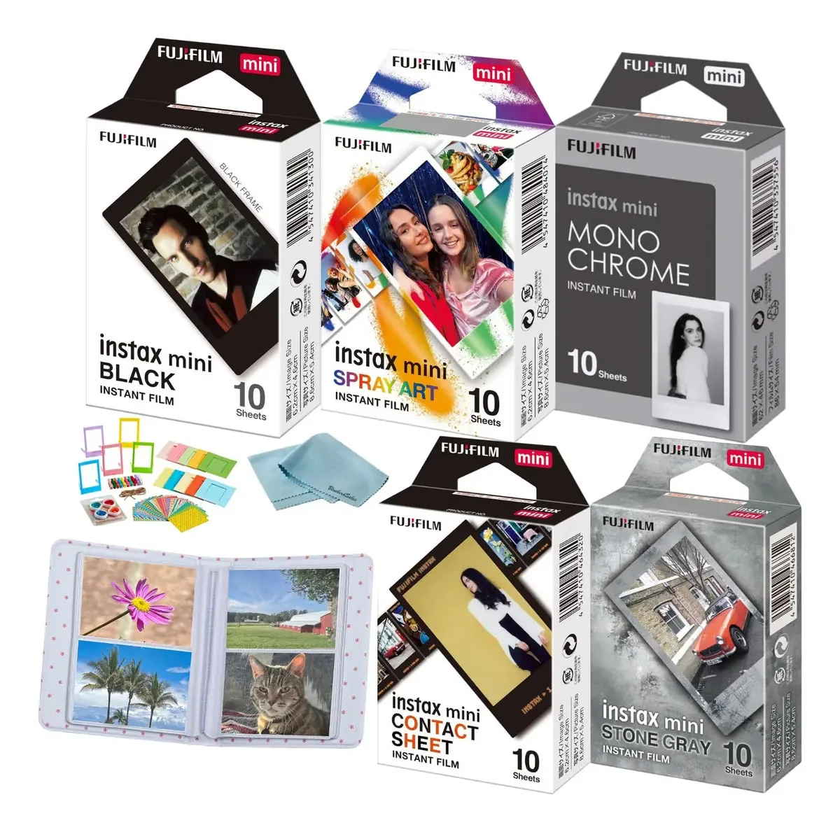 BluebirdSales Instax Mini - Filmes Instantâneos Fotográficos, 10 Unidades por Embalagem, Ideal para Capturar Momentos Especiais.