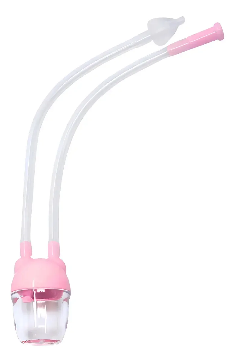 Limpador nasal com aspirador nasal para bebês Limpador nasal rosa