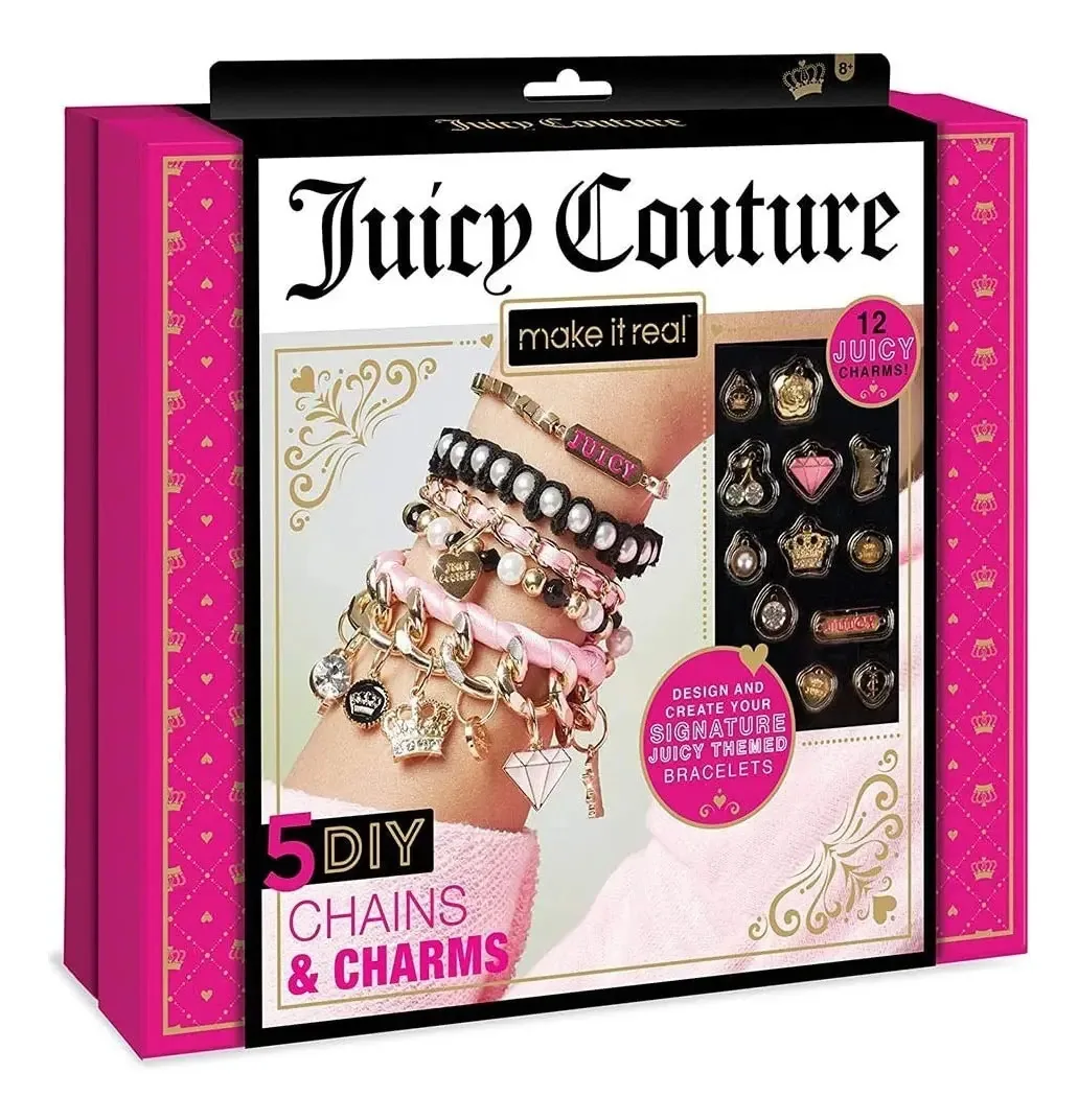 Correntes e Pingentes Juicy Couture - Make It Real Cor Rosa
