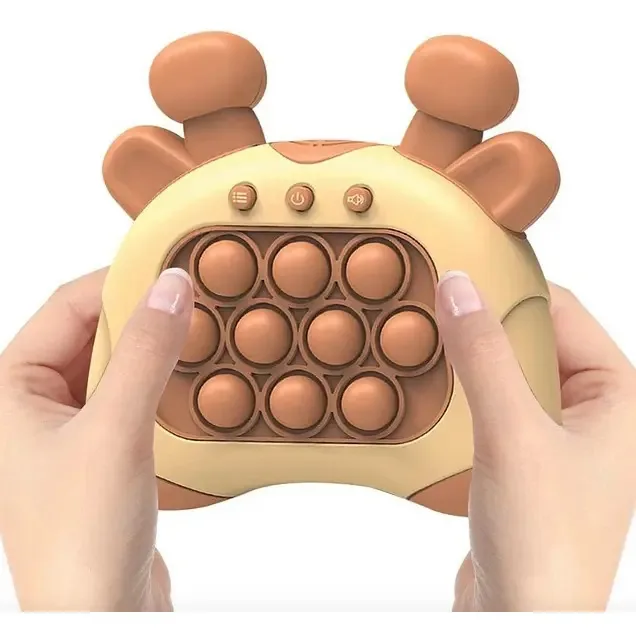 Conjunto de brinquedos Pop-it Sensory Fidget, brinquedo laranja claro
