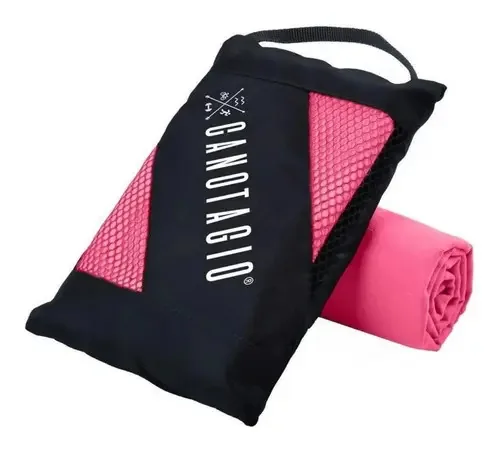 Toalha esportiva de microfibra para viagens, academia, praia, 50x100cm, rosa