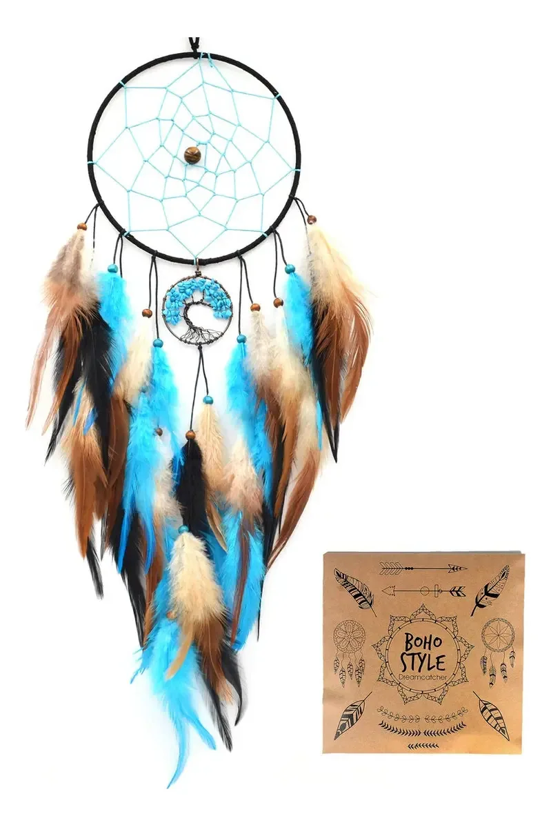 Urdeoms - Dreamcatcher feito à mão para pendurar na parede Cor No.33
