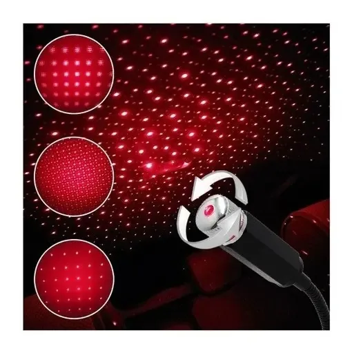 Decoração de ponteiro laser USB, interior de casa, interior de casa, cor do laser vermelho