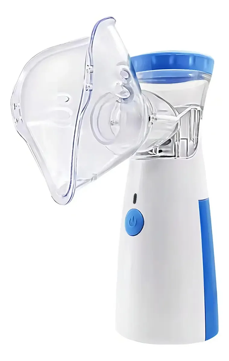 Nebulizador Inalador Portátil Silencioso Mesh Branco Compacto