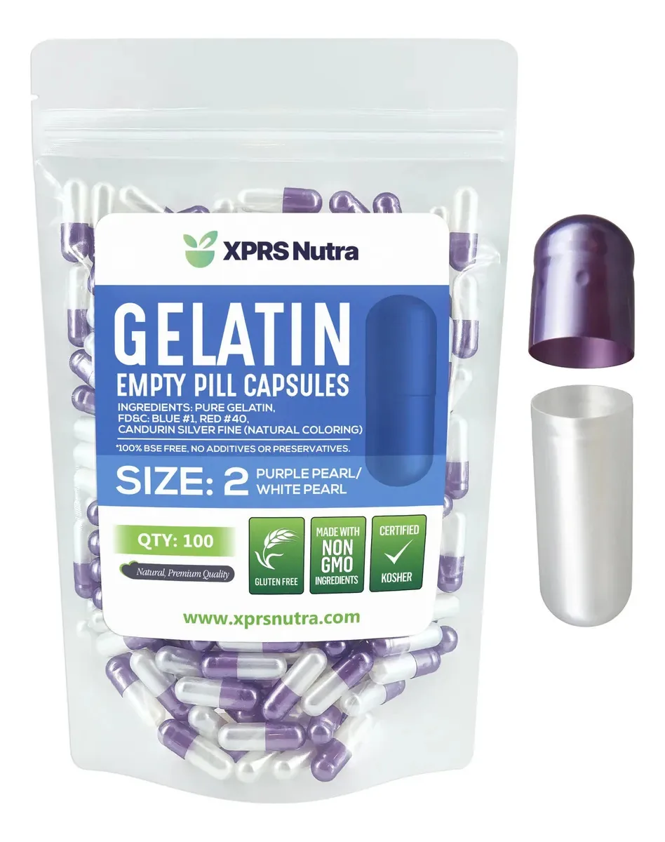 Cápsulas Vazias Xprs Nutra Tamanho 2 - 100 Unidades De Gelat