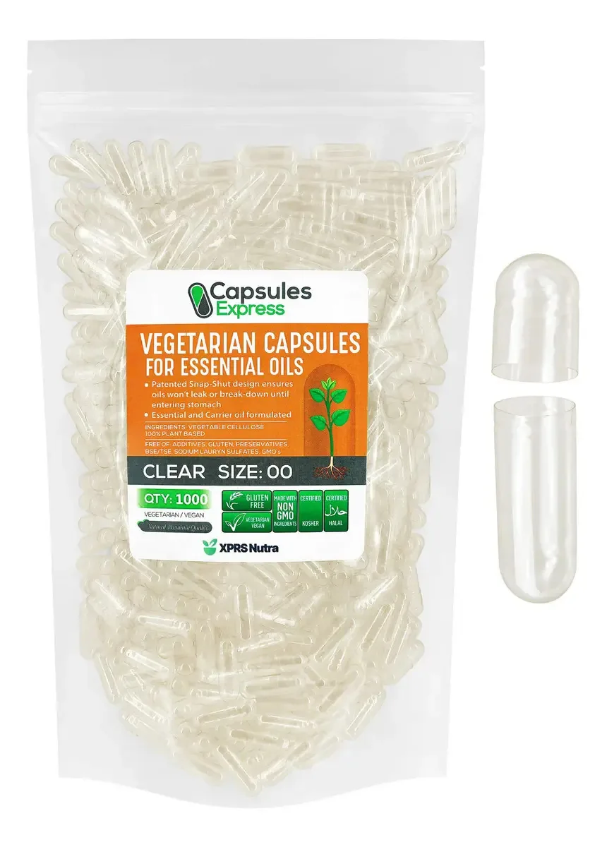 Cápsulas Veganas Vazias Xprs Nutra Tamanho 00 - 1000 Unidade