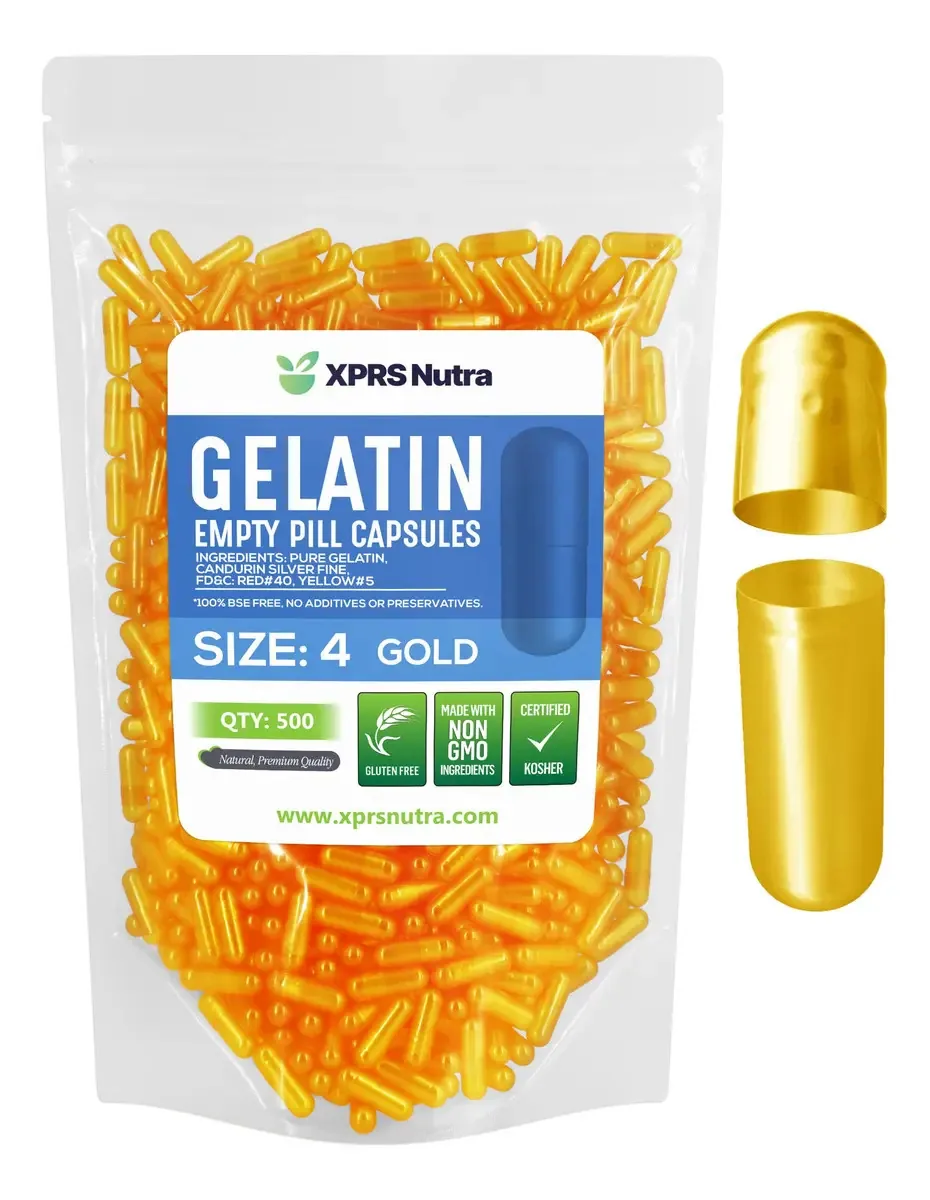 Cápsulas De Gelatina Vazias Xprs Nutra Tamanho 4 - 500 Unida