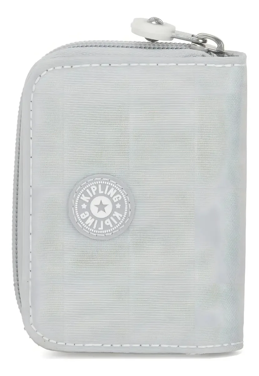Carteira Kipling Tops active grey bl de náilon - 7.5cm x 10cm x 2.5cm